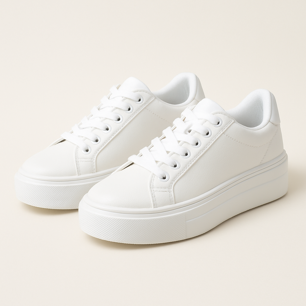 Women’s White Platform Sneakers